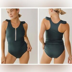 Albion Rica Steel blue one piece swimsuit with Racerback Size XXL New with tag